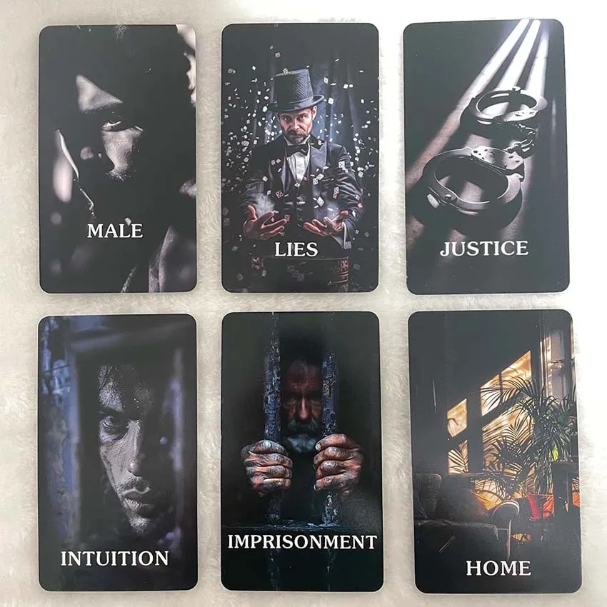 12x7 cm True Crime Oracle Deck, Tarot Cards for Beginners, No Manual 5