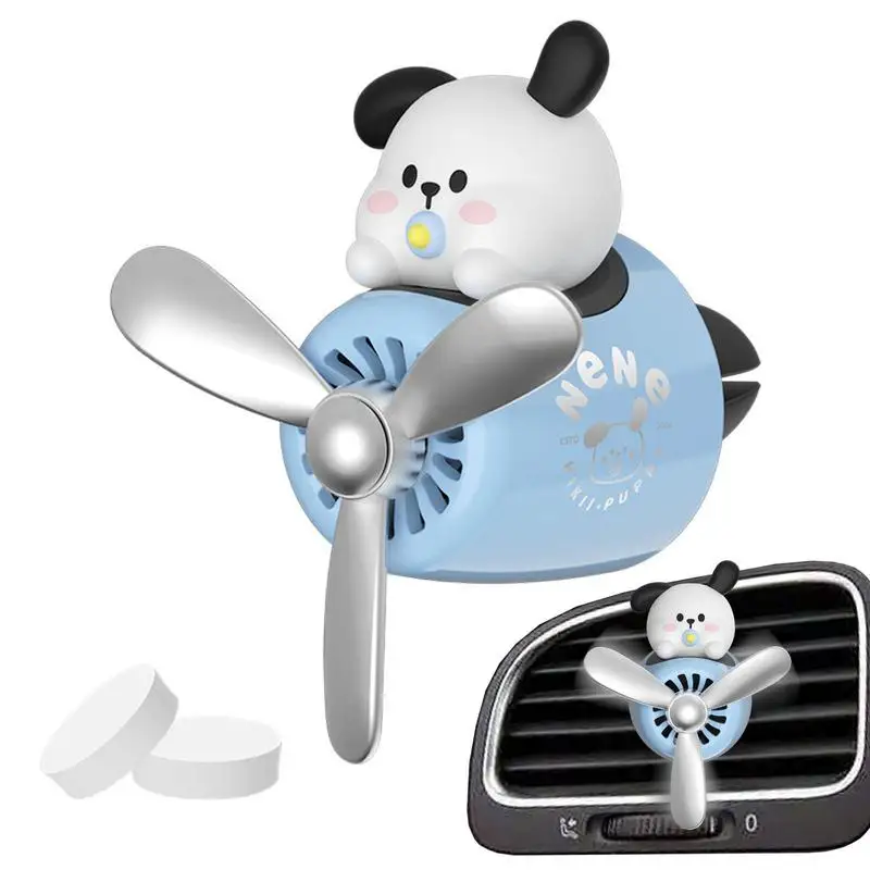 

Dog Pilot Car Air Freshener Rotating Propeller Outlet Fragrance Magnetic Design Perfume Diffuser auto interior Accessories