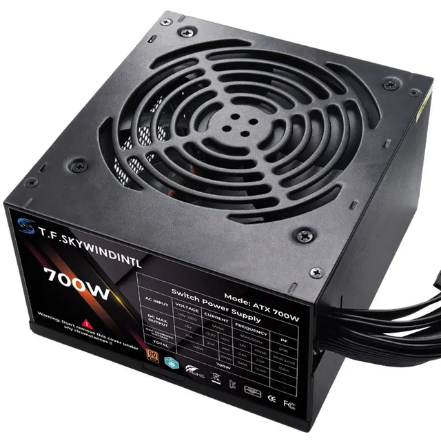 T.F.SKYWINDINTL 700W 80 Plus ATX Computer Power Supply 90-264V PC Source For Gaming Case Desktop 2