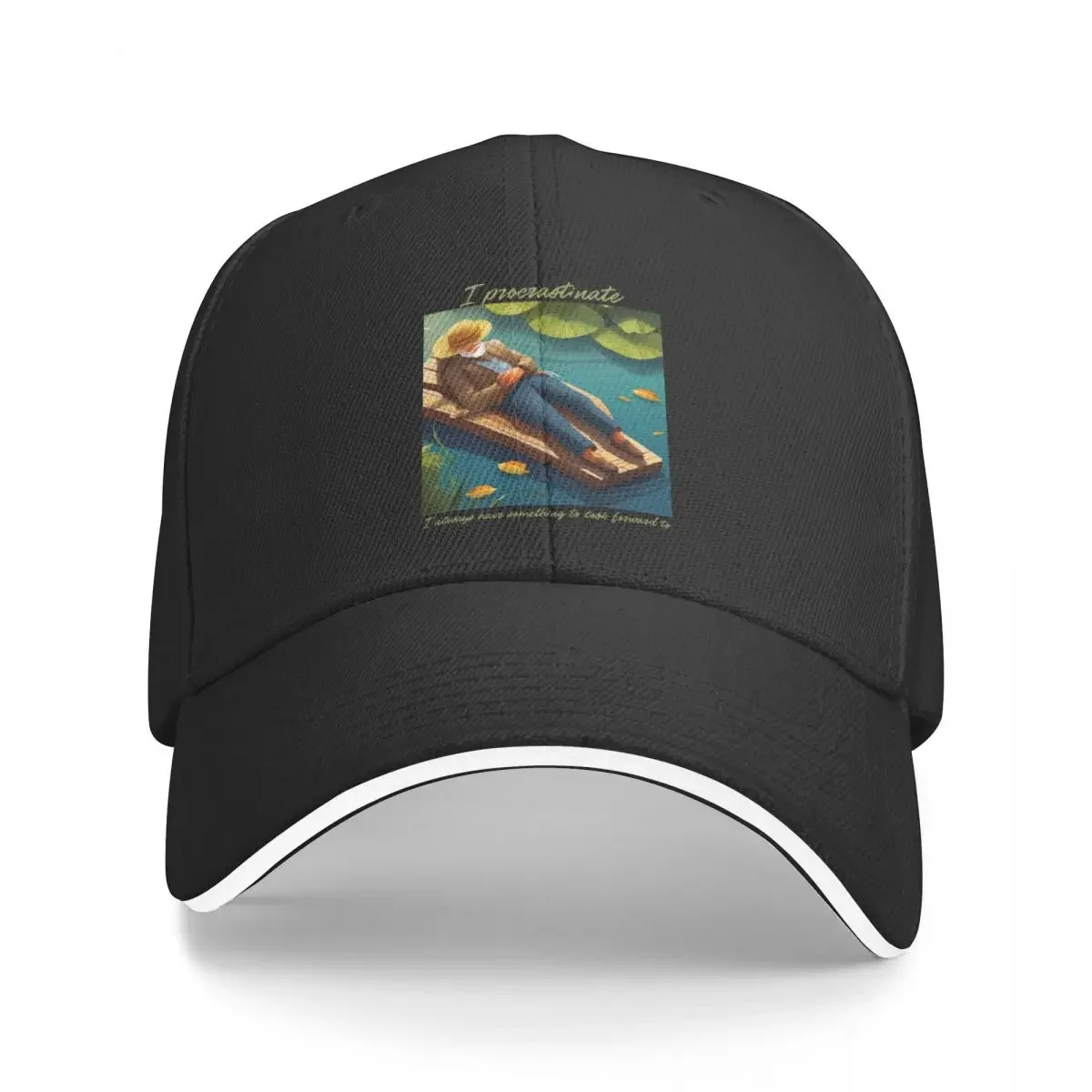 

i procrastinate Baseball Cap Luxury Man Hat New In Hat Man Women's