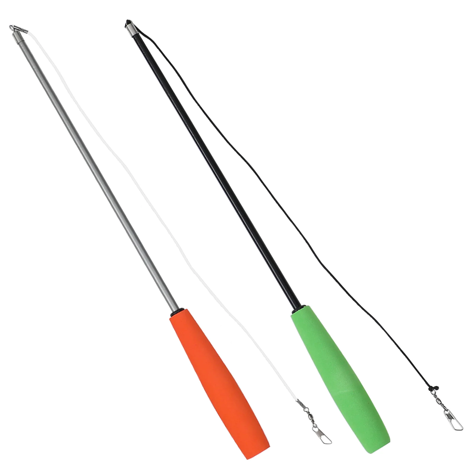 

Cat Teaser Toy Wand Kitten Interactive Toys Teasing Stick DIY Telescopic