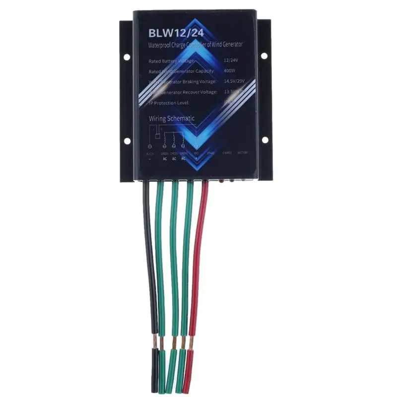 

Wind Turbines Generator Charge Controller 400W DC 14.5-29V Wind Turbine Generator Charge Controller Regulator IP67 Waterproof
