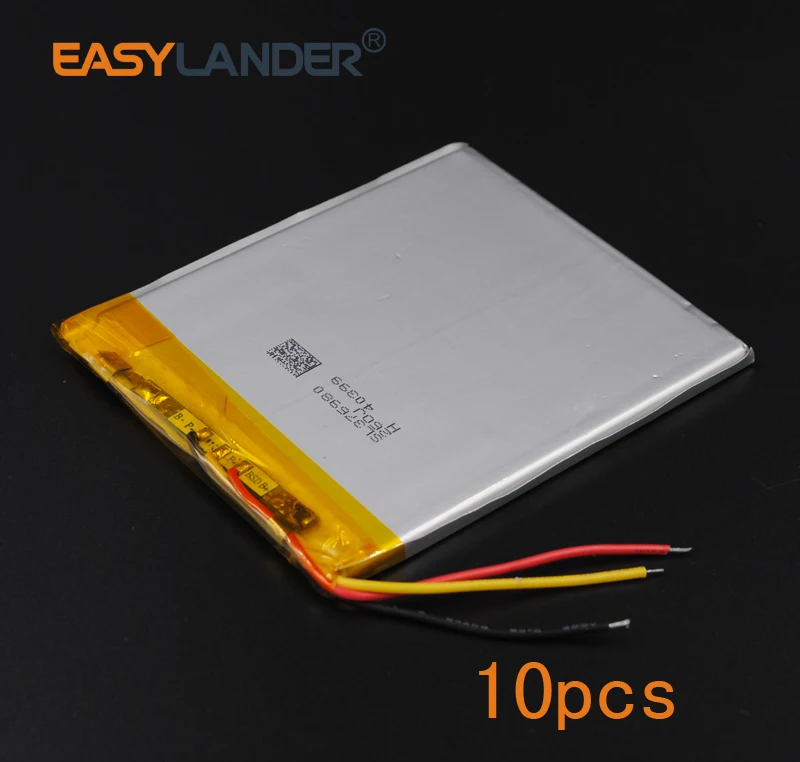 

10pcs 3.7V 2100mAh 376980 Polymer Li-ion Battery For Bluetooth Notebook Tablet PC iPAQ E-Book Power Bank Portable DVD Consumer