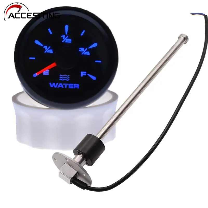 52mm Boat Car Fuel Level Sensor 0190ohm 24033ohm Water Level Meter