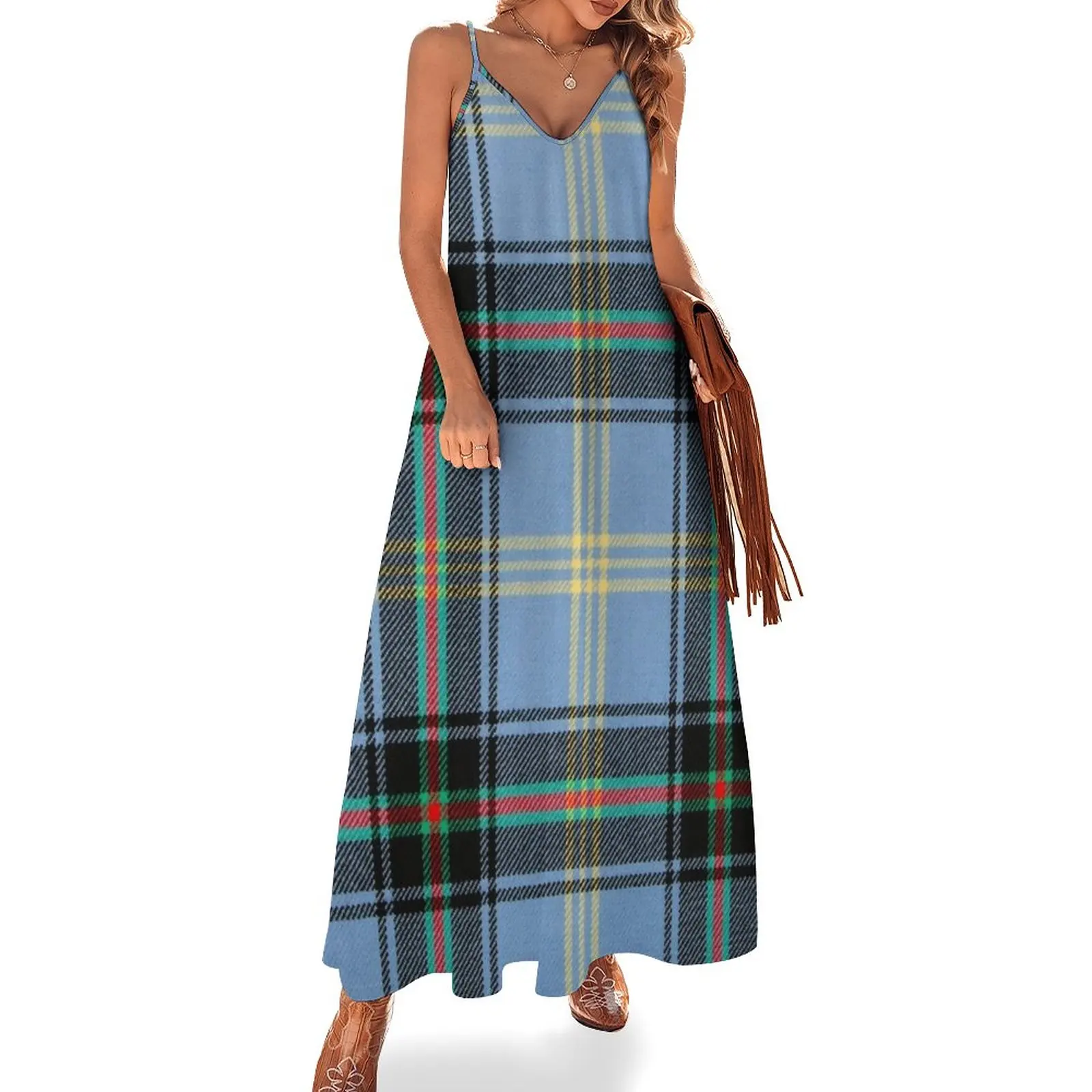 

BELL OF THE BORDERS TARTAN Sleeveless Dress women formal occasion dresses Women's summer dresses