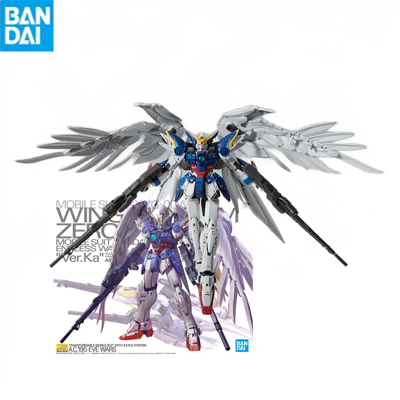 

Bandai Gunpla Mg 1/100 Xxxg-00W0 Wing Gundam Zero Ew Ver. Ka Assembly Model Collectible Anime Robot Kits Models Kids Gift