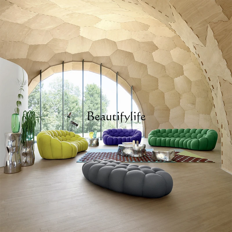 

Nordic Modern Light Luxury Simple Living Room Single Three-Seat Couch