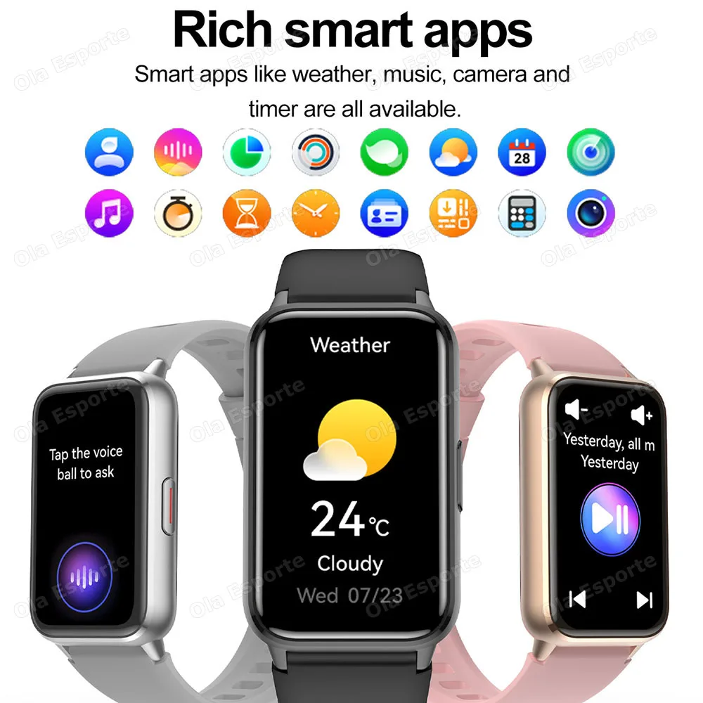 남녀 스포츠 스마트워치 방수 1.47인치 AMOLED 스크린 블루투스 통화 음성 제어 NFC 스마트워치 심박수 수면 모니터
