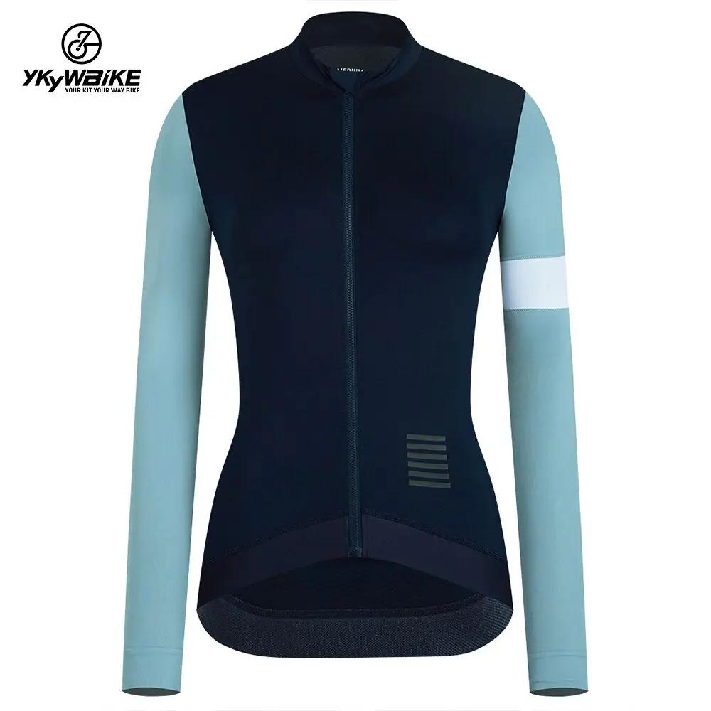 YKYWBIKE - Maillot de ciclismo para mujer, manga larga, secado rápido, transpirable, para ciclismo de montaña o carretera, primavera y otoño