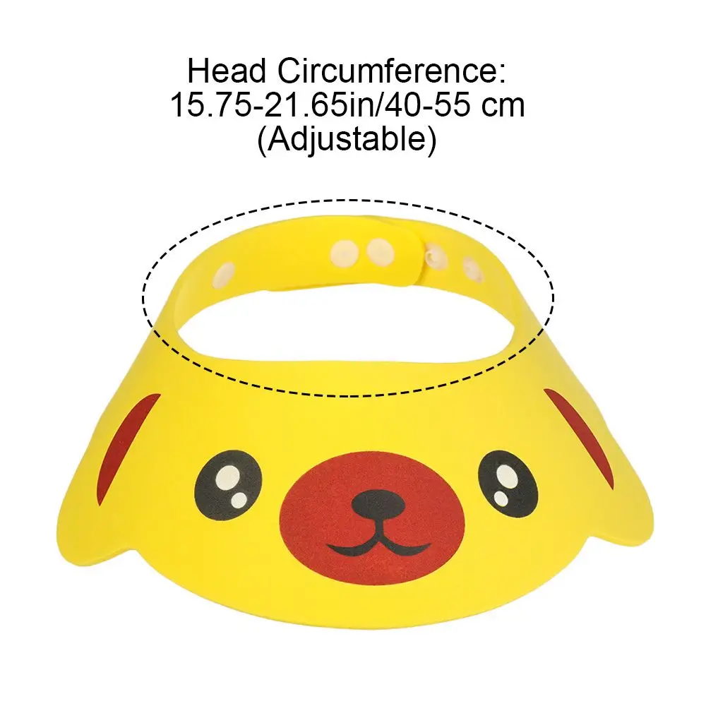 EVA Baby Shower Hat Shampoo Cap for Kids Eye Protection