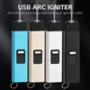 Portable Pulse Single Arc Flameless Windproof Plasma USB Rechargeable LED Lighting Metal Lighter Men's Creative Selected Gadgets 1