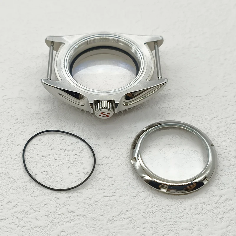 42 mm SKX007 Uhrengehäuse, transparente Rückseite, passend für NH35 NH36 7S 4R35 Uhrwerk, Kuppel, Saphirglas, Herren-Taucheruhrengehäuse – Detail 7