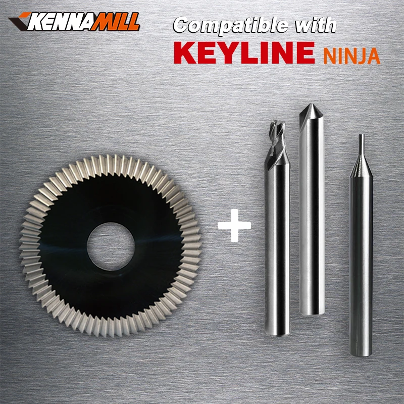 Strumento Per Fabbro Compatibile Con Keyline Ninja Key Cutting Machine Ric09168B Fresa In Metallo Duro Svizzero