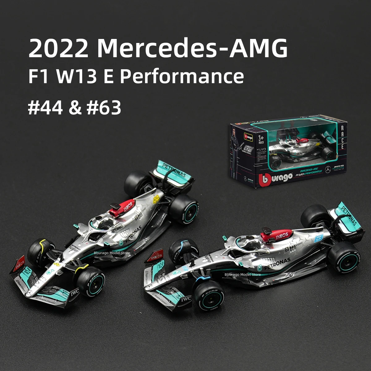 Bburago 1:43 2022 Ferrari F1-75 F1 Formula Racing Car Static Simulation Diecast Alloy Model Car 6