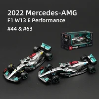 Bburago 1:43 2022 Mercedes AMG W13 F1 Formula Racing Car Static Simulation Diecast Alloy Model Car 1