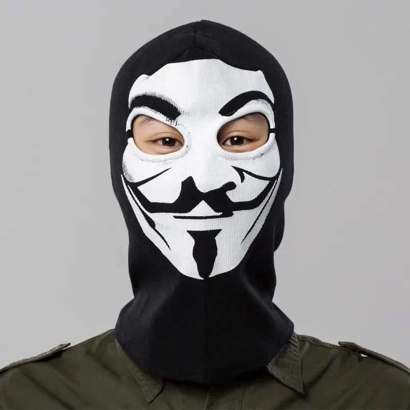 

Game Ghosts Skull Black Face Mask Cosplay Motorcycle Tactical Balaclava Hood Warm Windproof Adult Unisex Halloween Prop