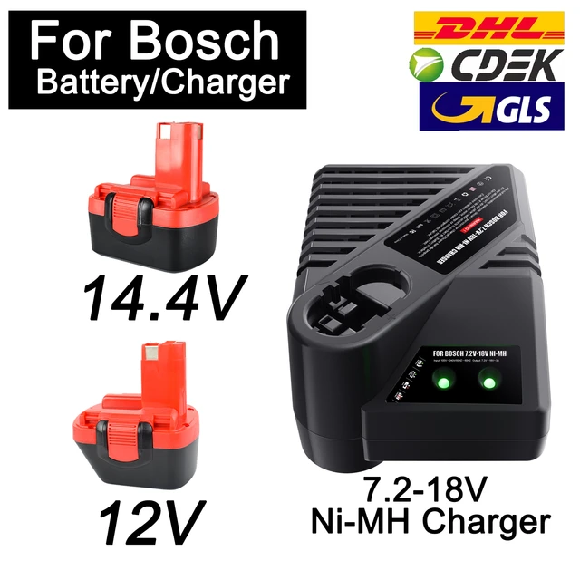 For Bosch 14.4V 12V Battery D70745 PSR 12 GSR 12 VE-2 GSB12 VE-2