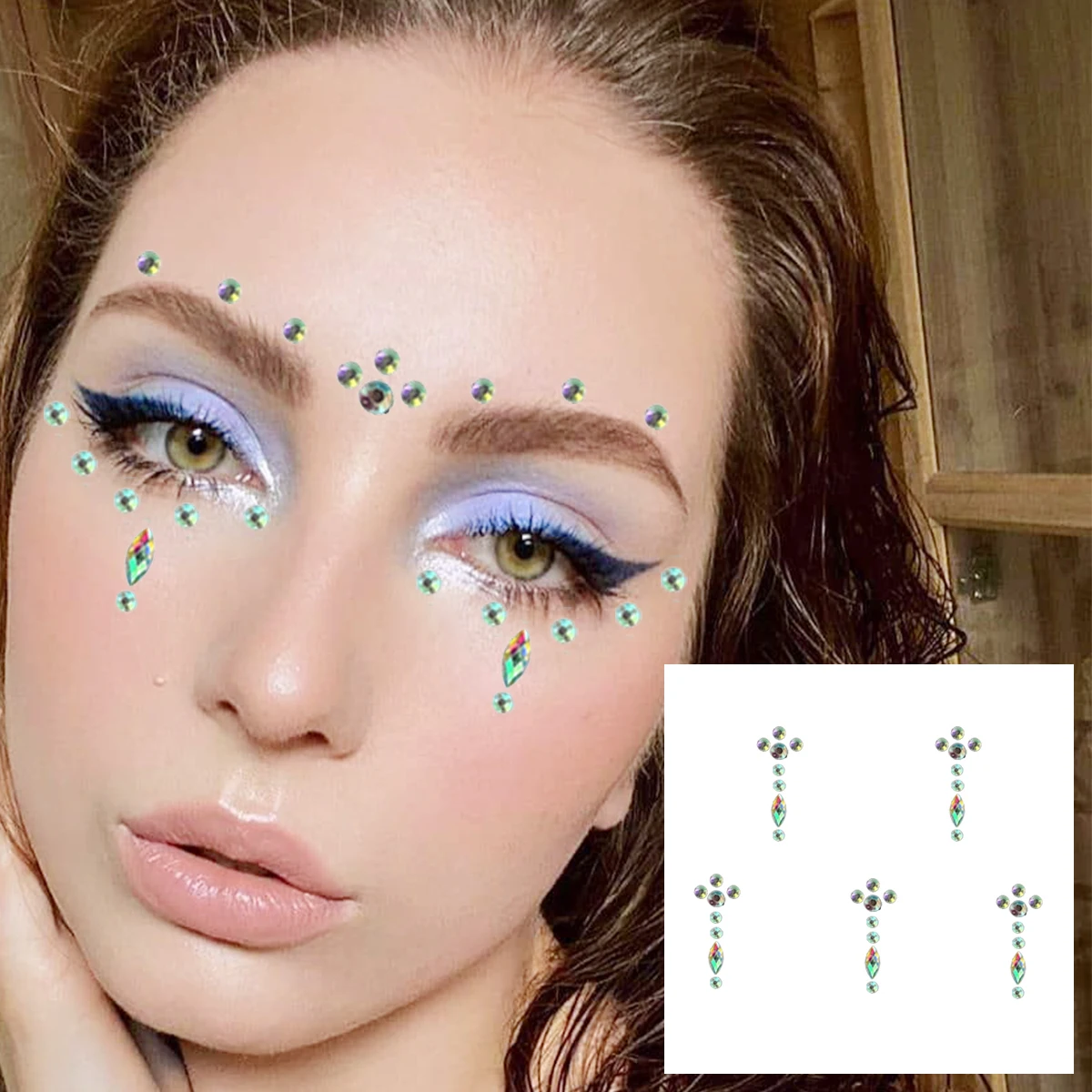 Face Rhinestones For Makeup Temporary Tattoos Eyes Eyebrow Pearl  Rhinestones For Women Glitter Gems Bindi Dots Jewels Rave Party - AliExpress