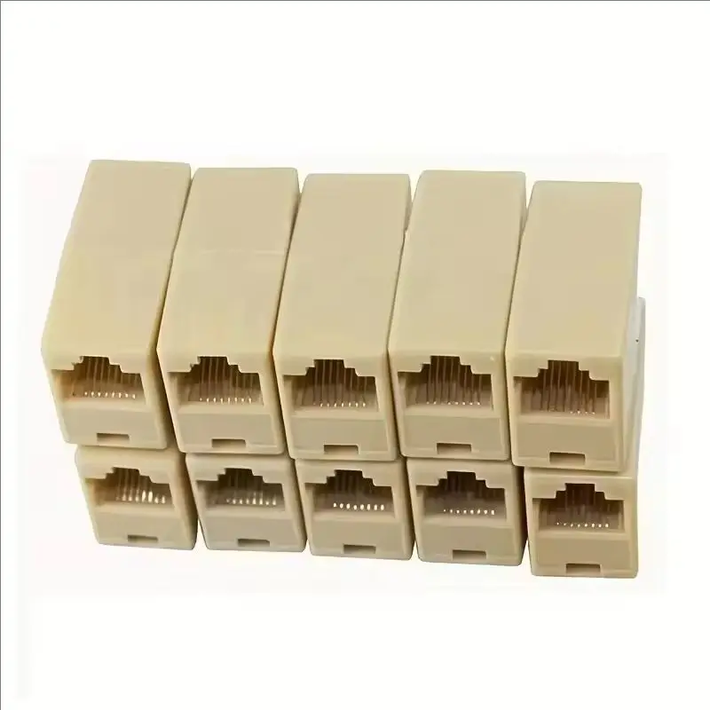 5/10개 네트워크 이더넷 듀얼 스트레이트 헤드 랜 케이블 조이너 커플러 RJ45 CAT 5 5E 6 6a 연장 플러그 네트워크 케이블 커넥터
