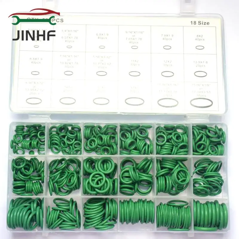 530Pcs Seal Oring Kit Repair Car Air Conditioning Rubber Sealant Box