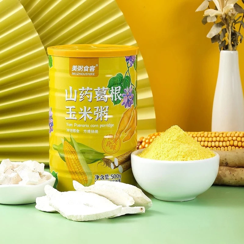 Yam. Pueraria Corn Flour Instant Meal Replacement 500/can Of Breakfast