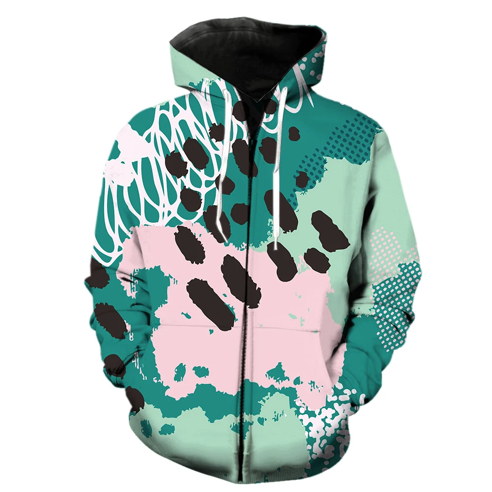 Abstract Pattern Men's Hoodies Funny With Hood Jackets Spring Unisex Casual  Oversized Tops 3D Printed Pullover Teens Cool Women - AliExpress