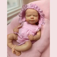 2 Sets Clothes & Washable Pascale Whole Body Silicone Bebe Reborn Girl With Open Mouth Soft Touch Newborn Silicone Girl Doll 4