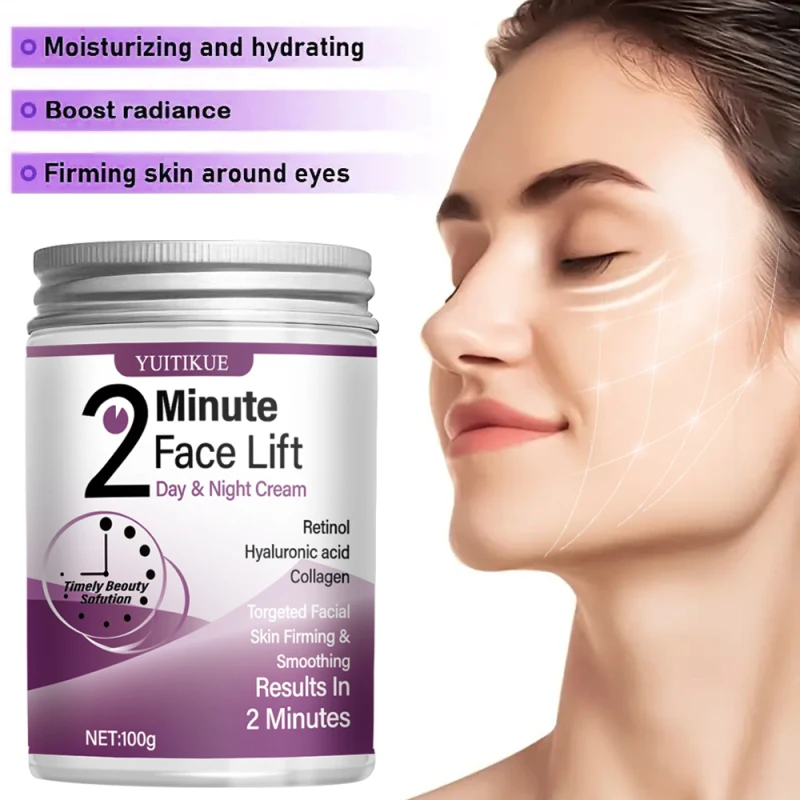 YUITIKUE Retinol Face Cream, containing retinol, collagen, and hyaluronic acid, provides long-lasting hydration.