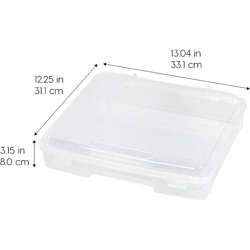 Iris Usa 10 Pack 8.5 x 11 Portable Project Case Container with Snap