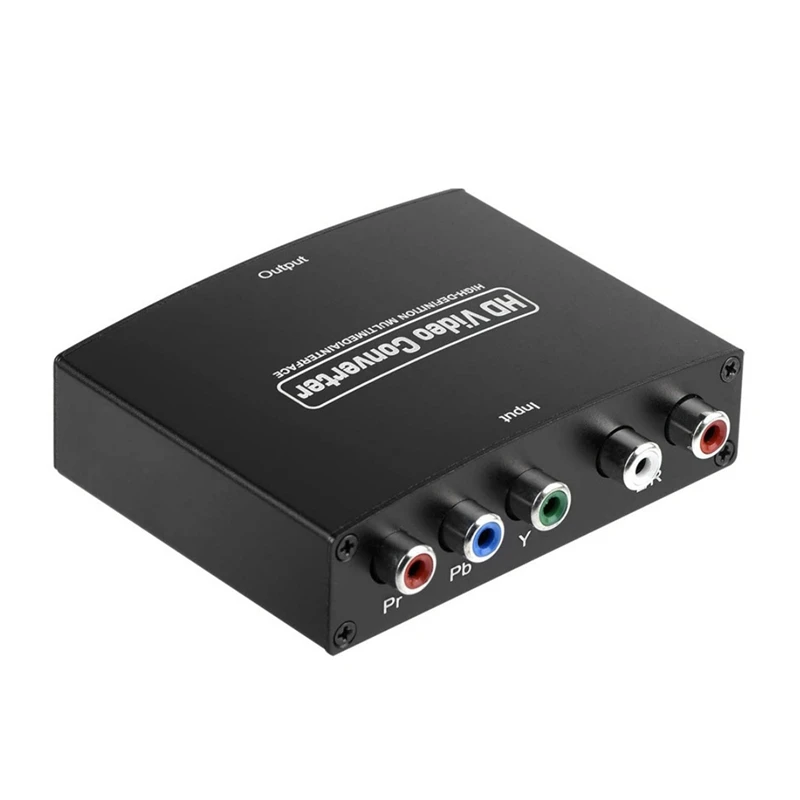 

1 Set Black Ypbpr To Component To -Compatible HD Converter Ypbpr+L/Raudio To -Compatible Converter