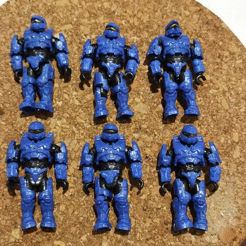 

Mega Construx 6 figures UNSC Fireteam Blue Spartan toy