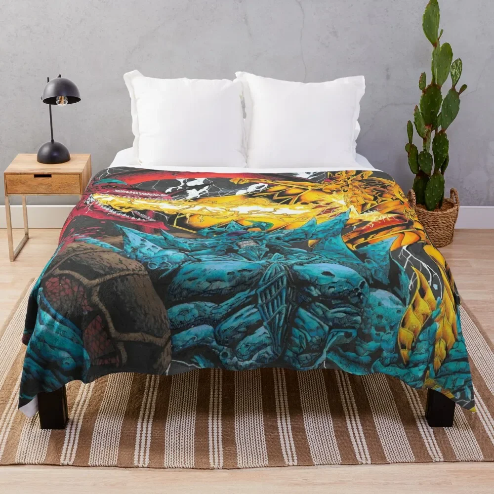 

EGYPTIAN GOD CARDS Throw Blanket Large Blanket manga