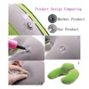 Travel Pillow Blow up Plane Airplane Neck Support Inflatable Hiking U-shaped Grey Airport Car 4