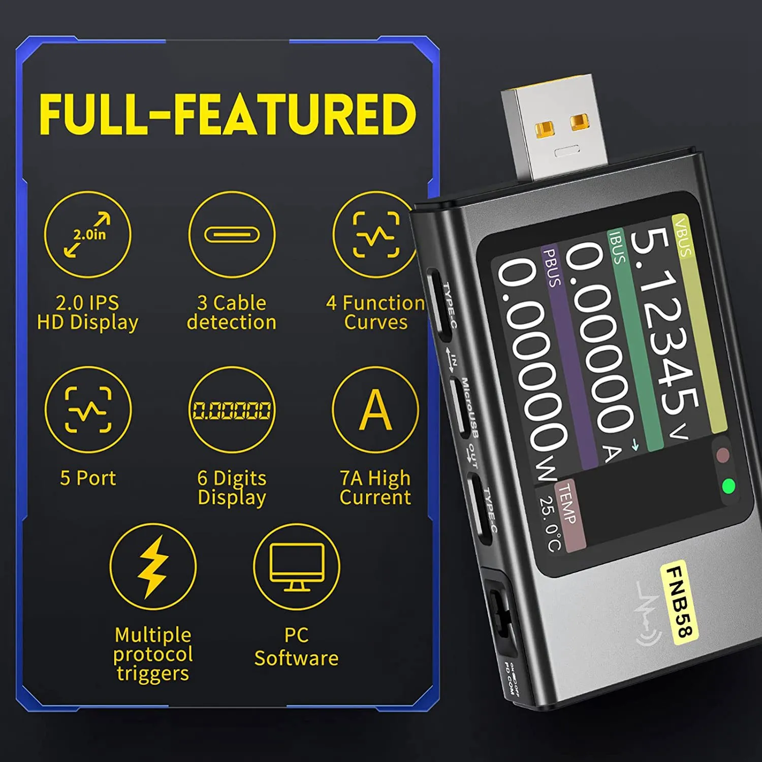 Рисунок 4 - FNB58 USB тестер