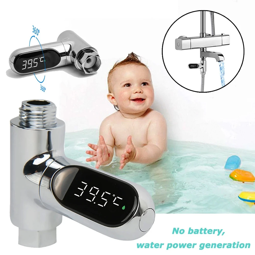 Digital Shower Thermometer Intelligent Water Temperature Meter Water