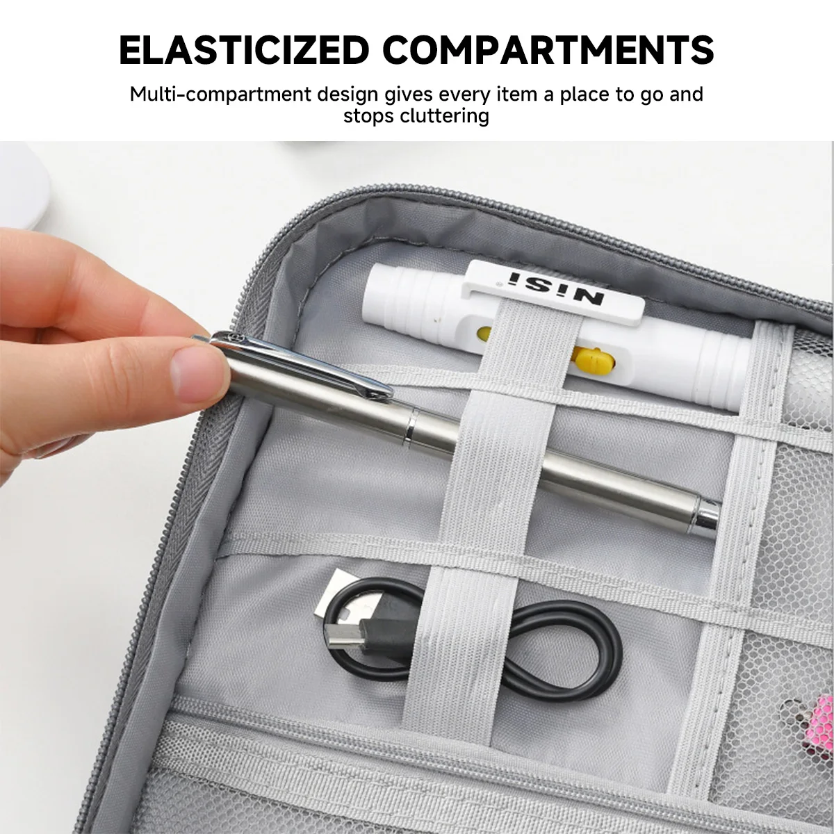 Cable Storage Bag Waterproof Digital Electronic Organizer Portable USB Data Line Charger Plug Storage Bag Travel Cable Organizer cable storage bag