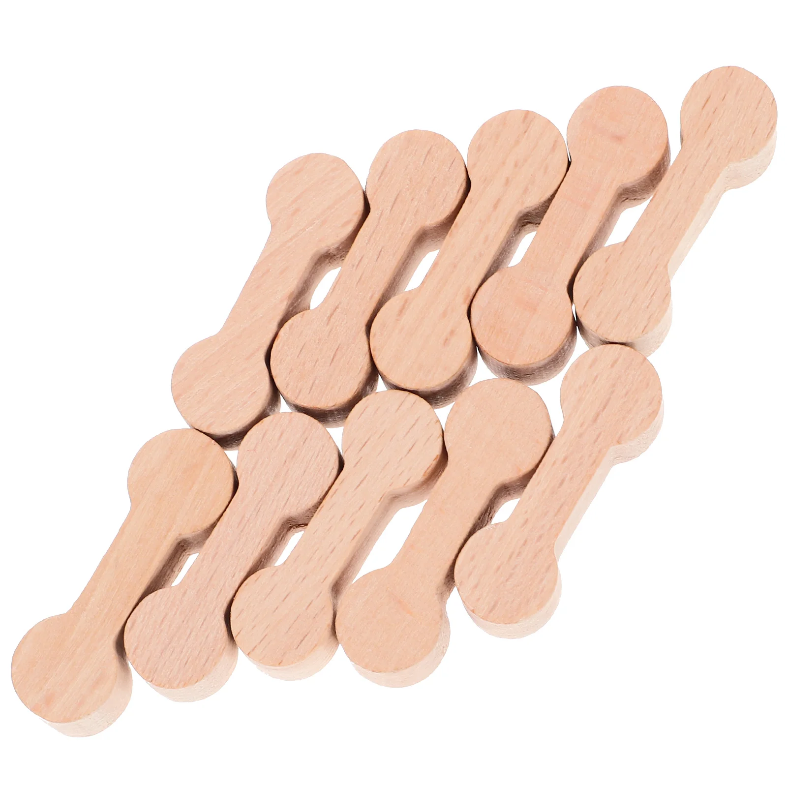 10 Pcs An Fittings Train Track Connector Railway Buckle Model Wooden Accessories Kids Pretend For DIY Child