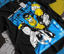 Invincible Universe Omni - Man Cartoon T - Shirt - S (WHITE)