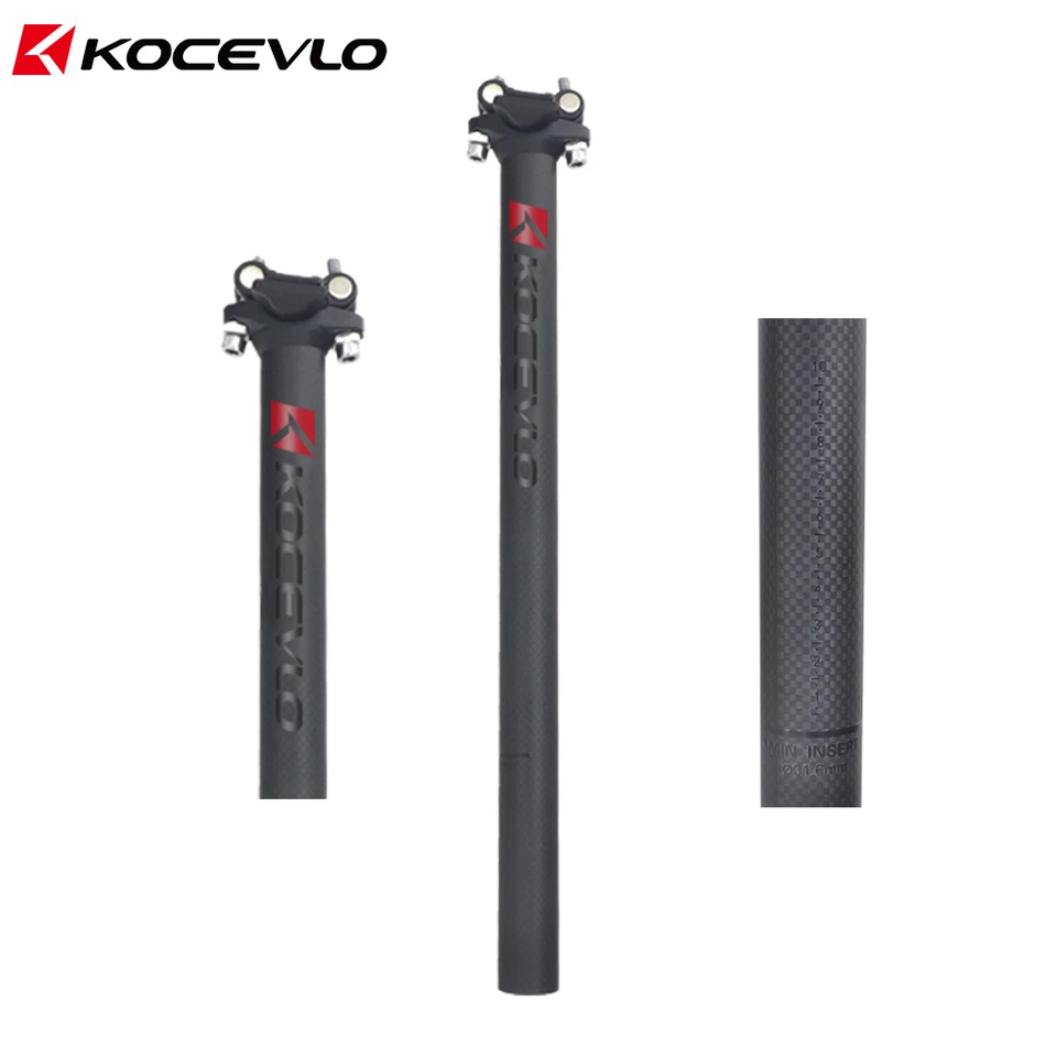 Kocevlo 3 3kマットフルカーボンファイバー自転車シートポスト超