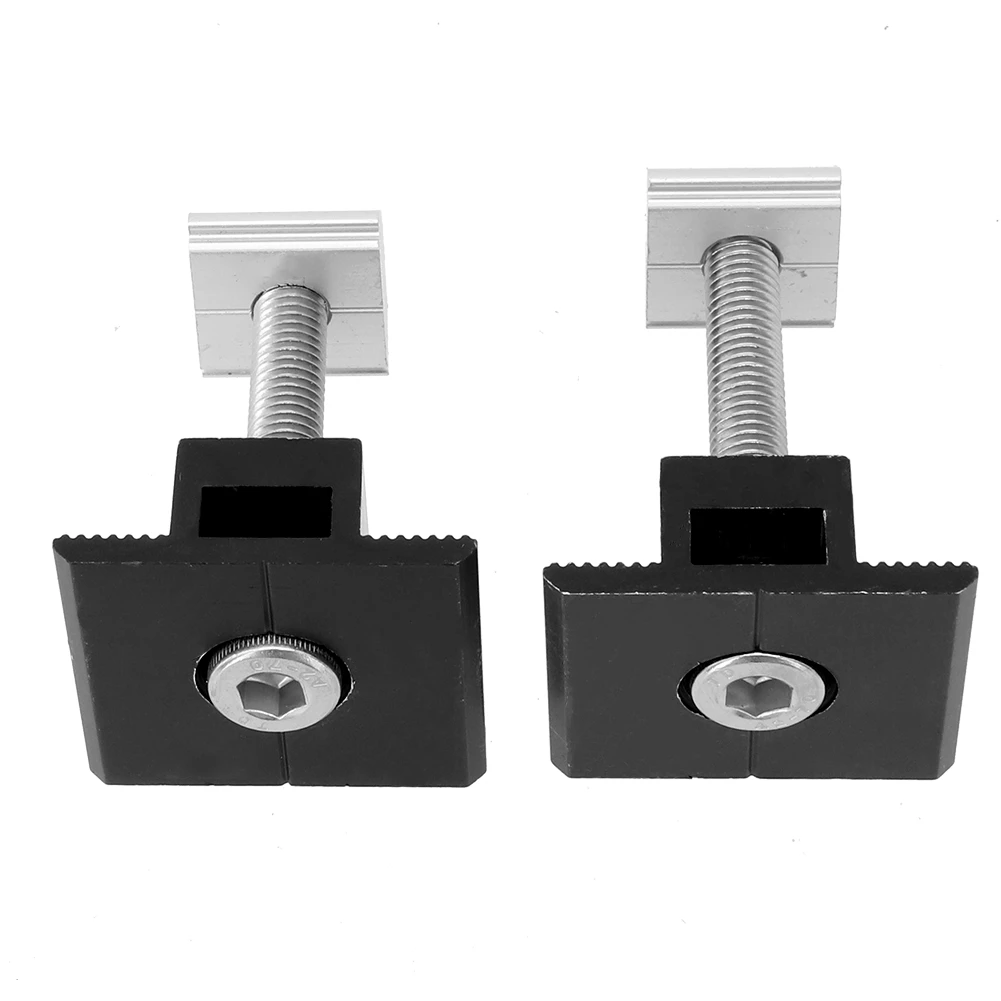 엔드 클램프 솔리드 PV 태양광 패널 장착 지지대 엔드 클램프 검정색 알루미늄 합금 40mm/45mm 호환 가능