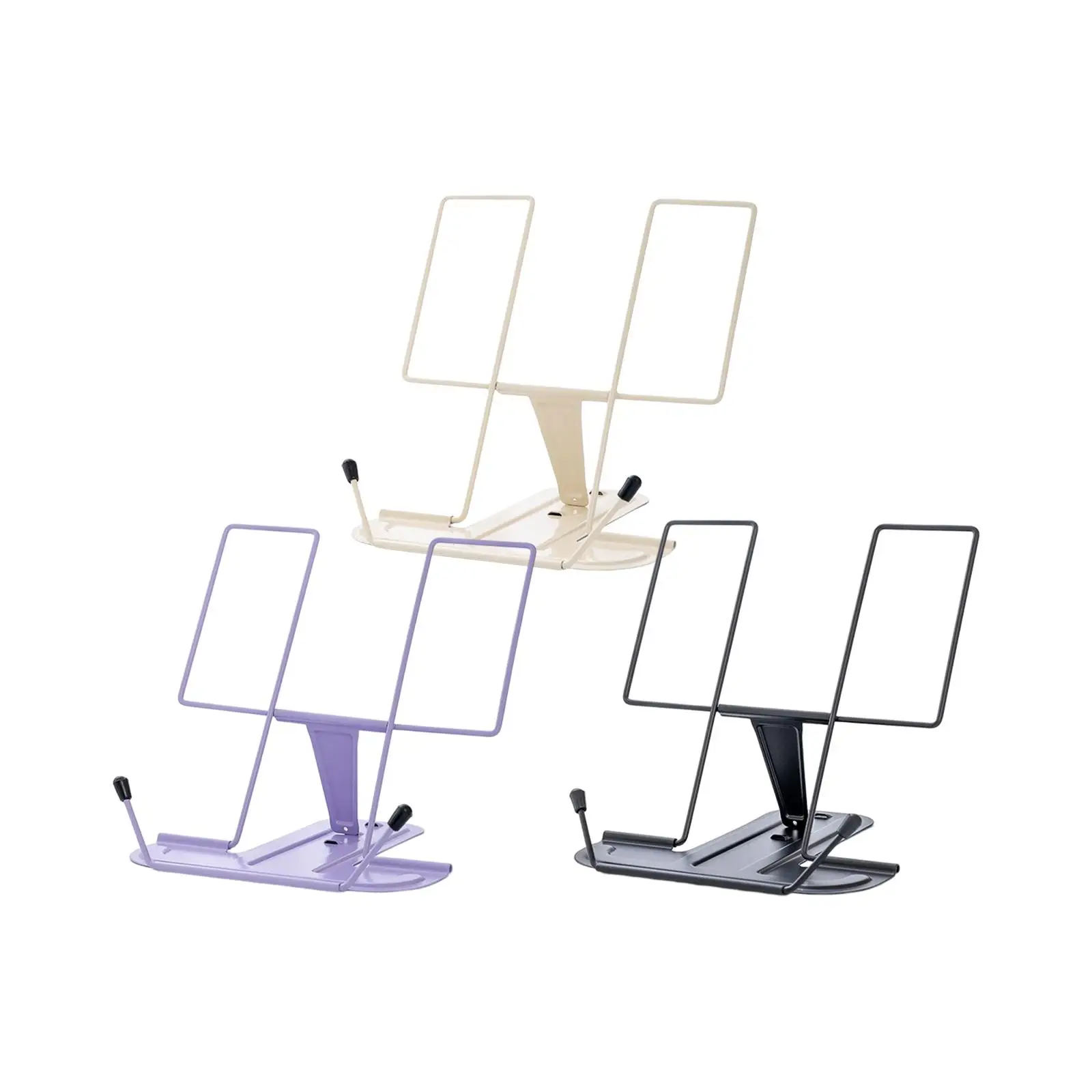 다리미 조리책 거치대 조절식 책꽂이, 조리법용 경량 금속 조리책 스탠드, 주방 독서 조리책 태블릿