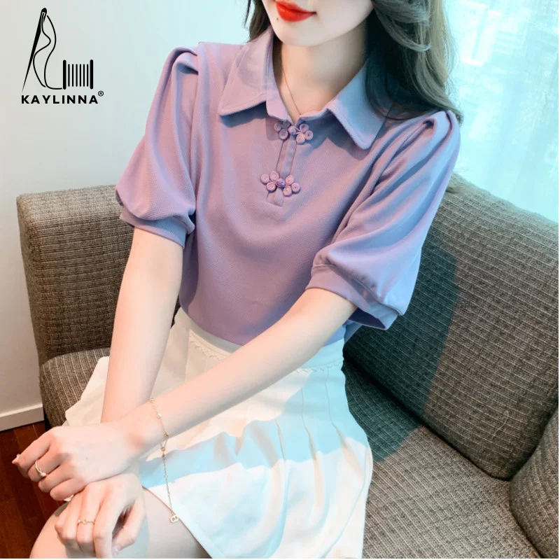 

Vintage Blouse Fashion Woman Blouse 2023 Top Women Luxury Women's Blouses New Short Sleeve Chiffon Shirts Clothing