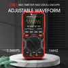 TOOLTOP ET2010A 1MHz Handheld Digital Oscilloscope 2.5Msps Automatic True RMS Multimeter AC 10A 600V High Voltage Oscilloscope 1
