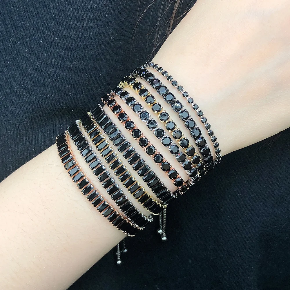 Tennis Bracelet for Women Steampunk Adjustable Silver Color Chain Hand Friends Gift bracelet jewelry