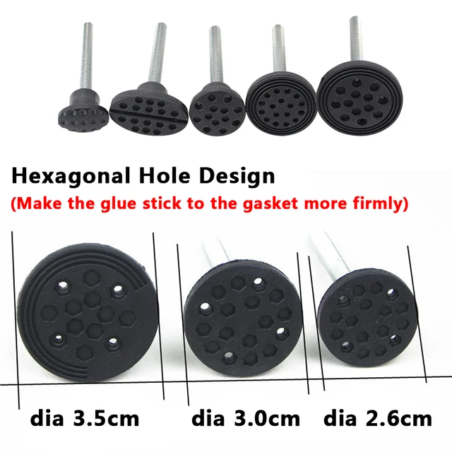 Dent Puller Set Car Dent Repair Tool Pulling Bridge Glue Pulling Tabs Portable Auto Body Repair Kit 3