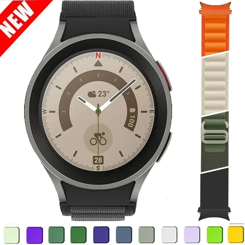 

Sport Alpine Loop For Samsung Galaxy Watch 6 44mm 40mm Classic 43mm 47mm band G-hook nylon bracelet Watch 5 pro 4 Classic Strap