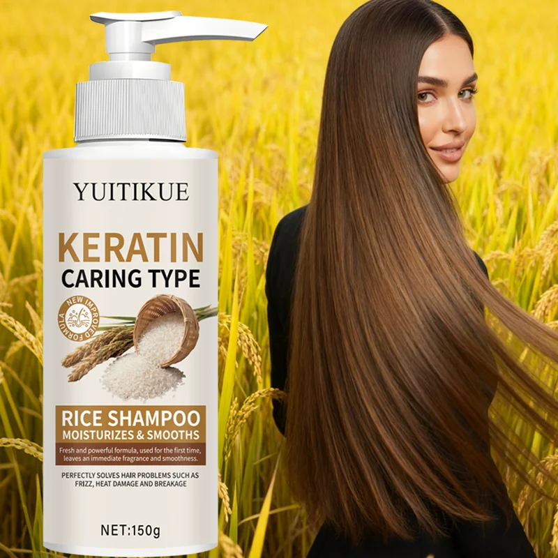 Rice shampoo with a refreshing, intensive formula that moisturizes and smooths, perfectly addressing frizz and breakage.