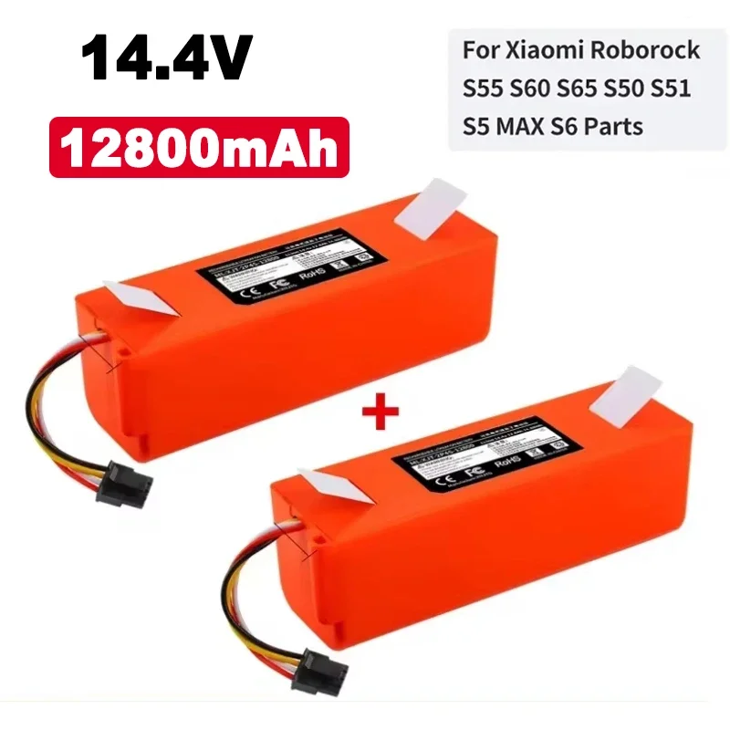 14.4V 6500mAh li-ion Battery Vacuum Cleaner accessories for xiaomi mi SDJQR01RR SDJQR02RR SDJQR03RRE35 Xiaowa C10 E20 E35 Robot power tool battery rechargeable battery vacuum cleaner battery battery replacement
