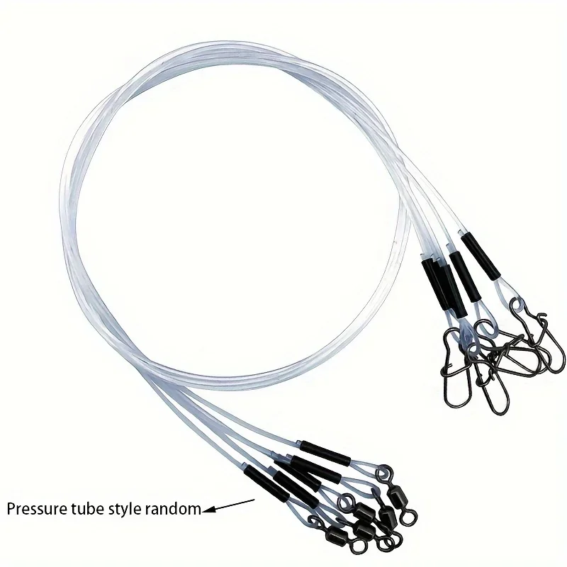 Linhas Fluorocarbono Pesca Com Swivels - 9 A 36kg - Invisível Na Água - Água Doce E Salgada