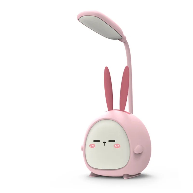 لطيف الكرتون LED لمبة مكتب USB إعادة شحن العين واق...